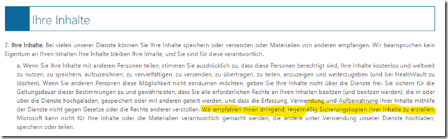 Backup von O365 notwendig ?