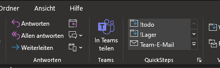 Outlook–Teams Schnittstelle