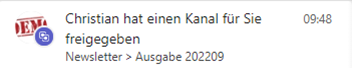 Shared Channels endlich verfügbar