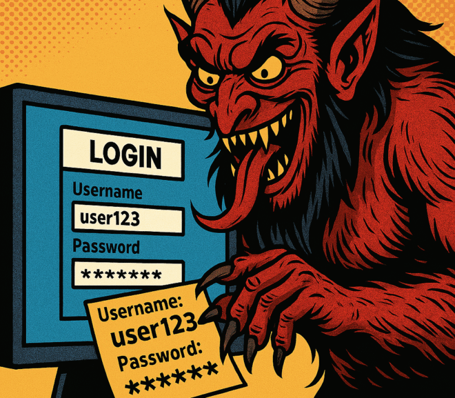 Der Krampus stiehlt deine Login-Daten!